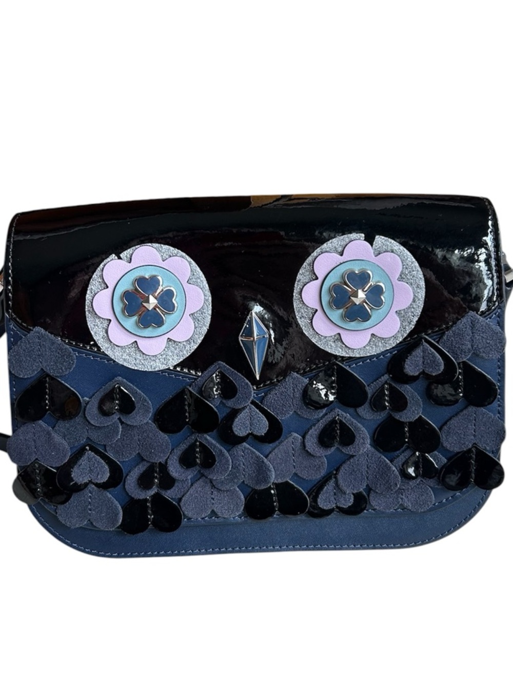 Kate Spade Owl Zibbi Medium Flap Shoulder Crossbody Bag New - Picture 5 of 9